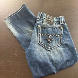 Mens Rock Revival Karl Denim Jeans 36 X 30